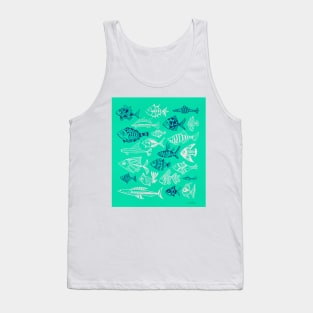 fish inkings green Tank Top